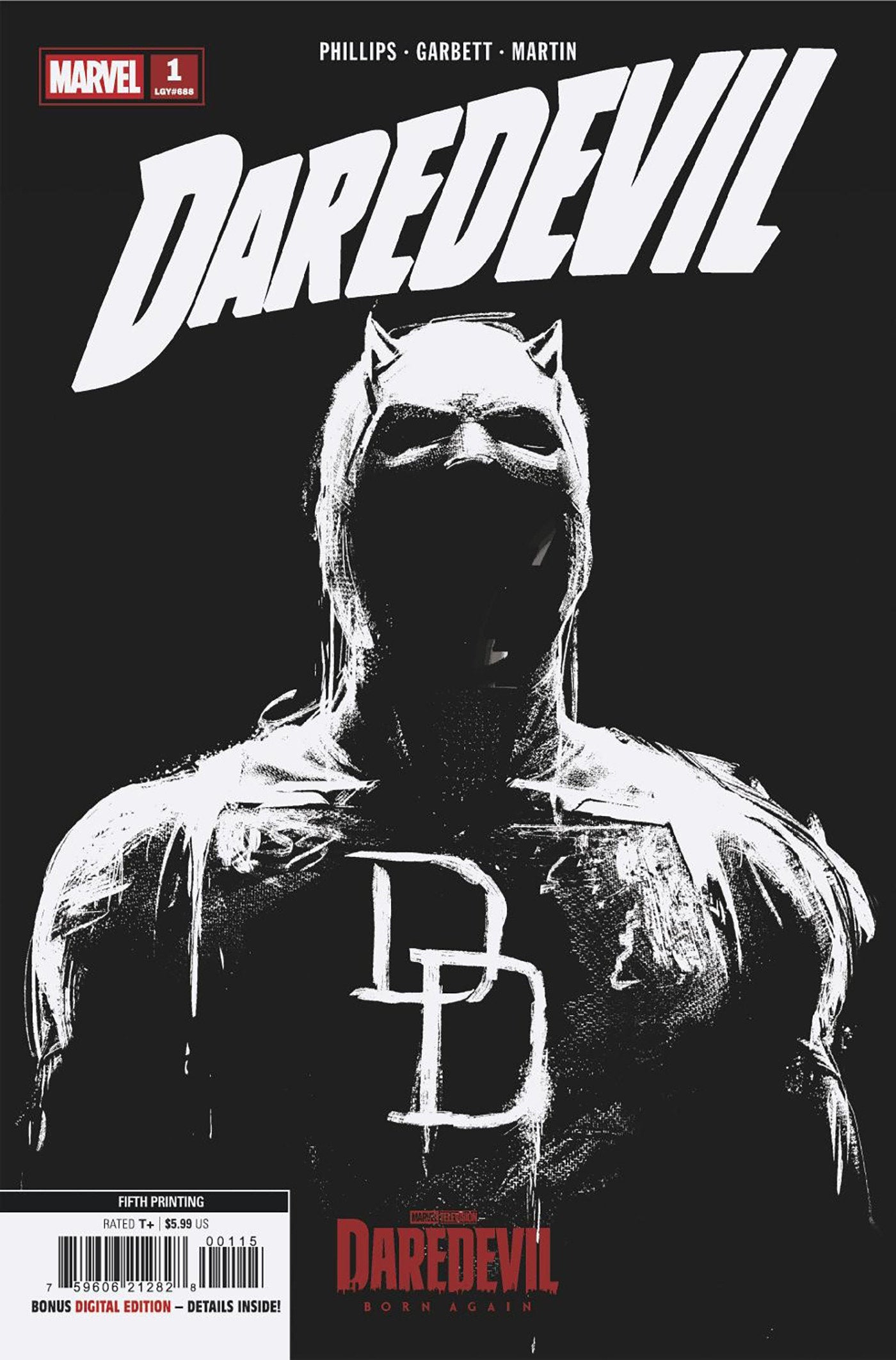 DAREDEVIL #1 MARVEL TELEVISIONING VARIANT (Marvel 2026) 5th Print Comic