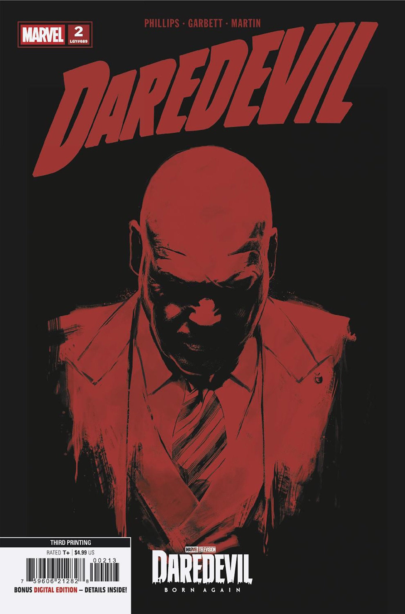 DAREDEVIL #2 MARVEL TELEVISIONING VARIANT (Marvel 2026) 3rd Print Comic