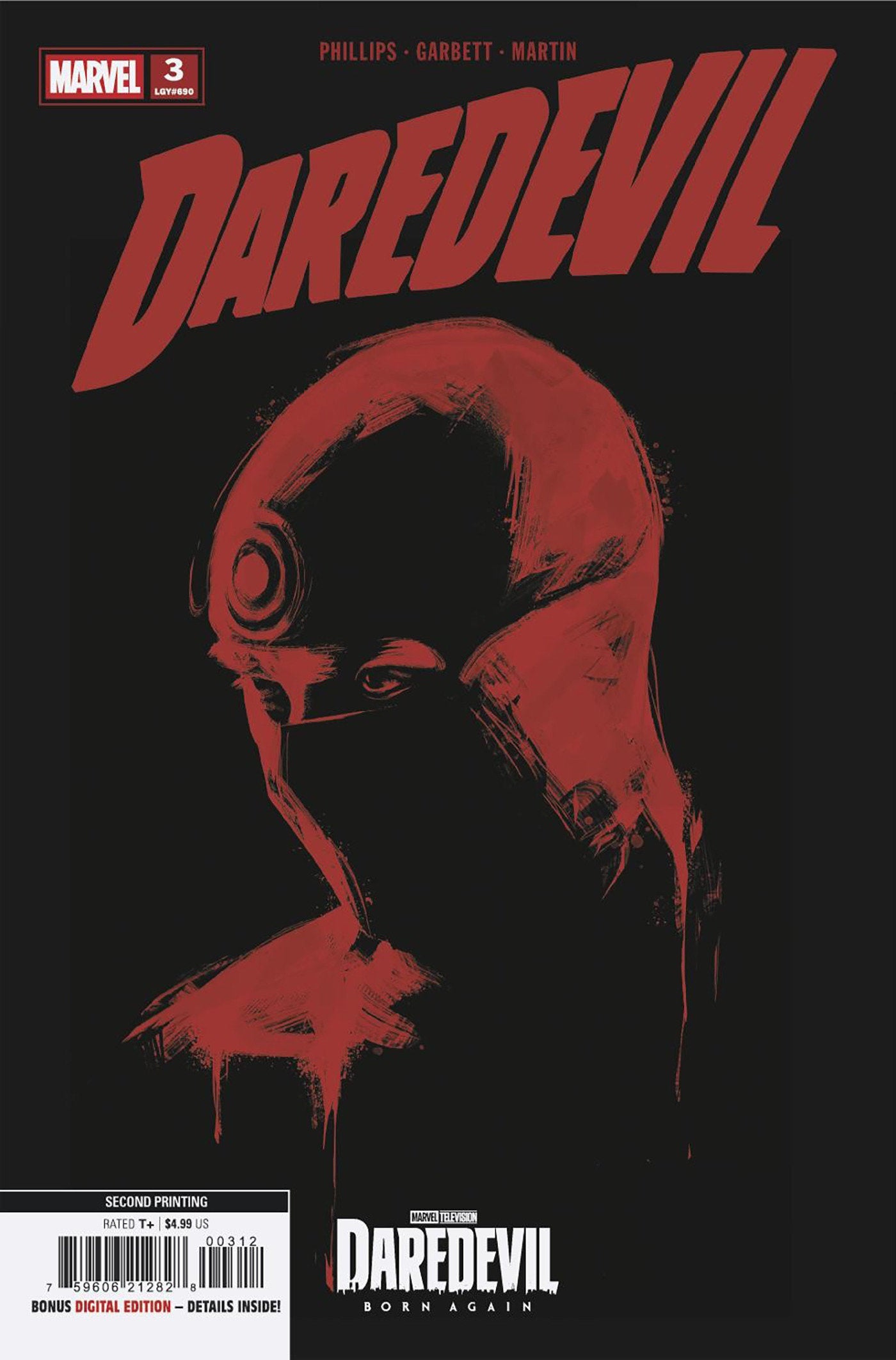 DAREDEVIL #3 MARVEL TELEVISIONING VARIANT (Marvel 2026) 2nd Print Comic