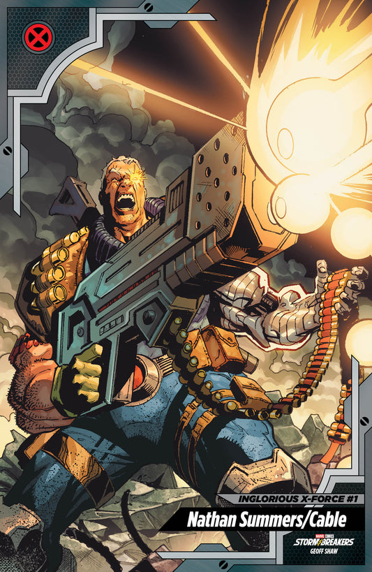 INGLORIOUS X FORCE #1 GEOFF SHAW X-MEN TRADING CARD VARIANT (Marvel 2026) Comic