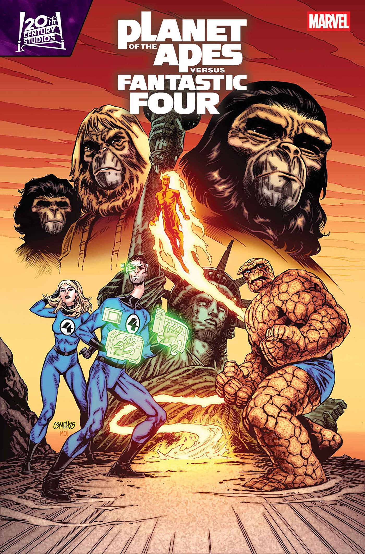 PLANET OF THE APES VS. FANTASTIC FOUR #3 CORY SMITH VARIANT (Marvel 2026) Comic