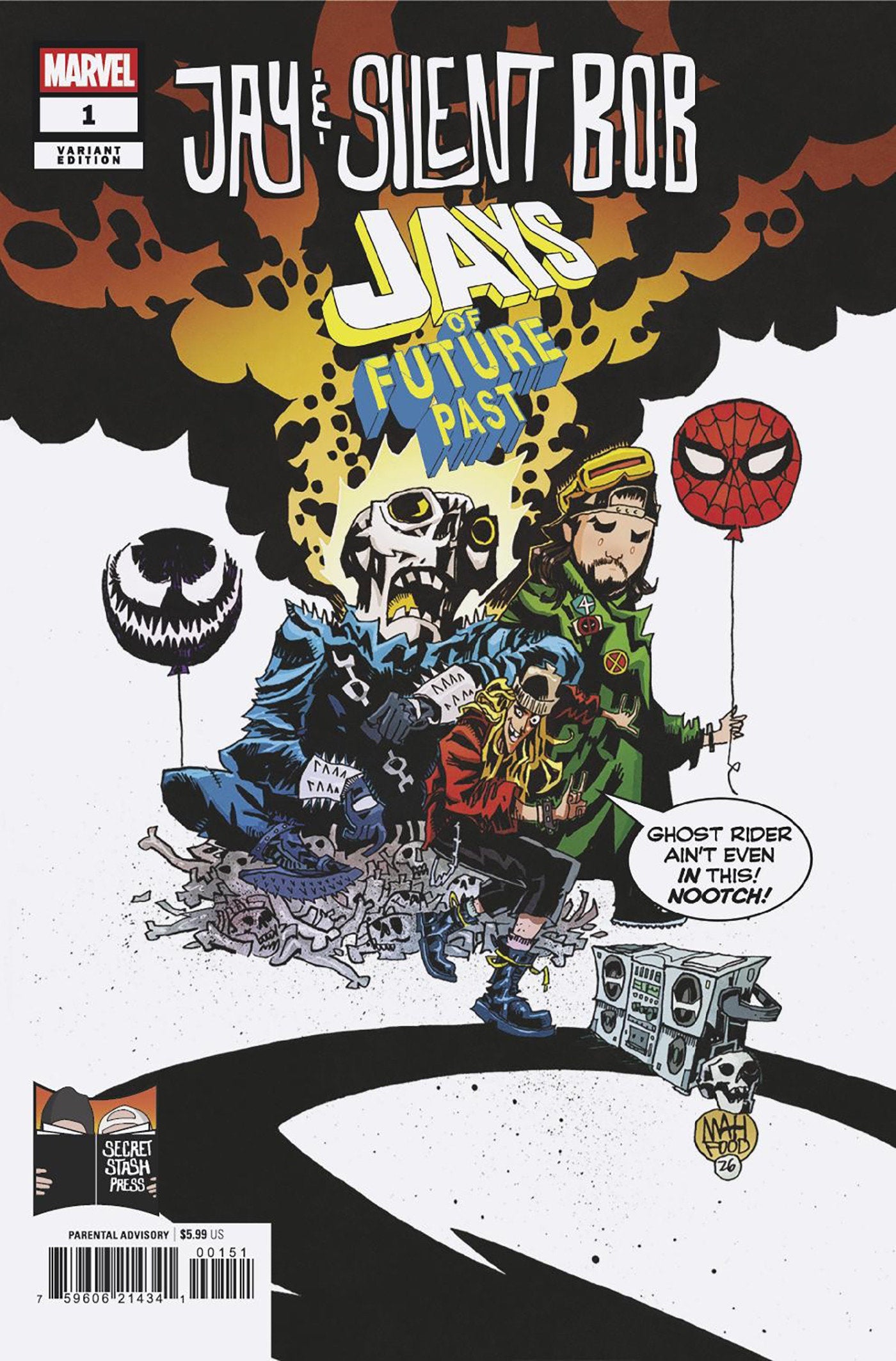 JAY & SILENT BOB: JAYS OF FUTURE PAST #1 JIM MAHFOOD VARIANT (Marvel 2026) Comic