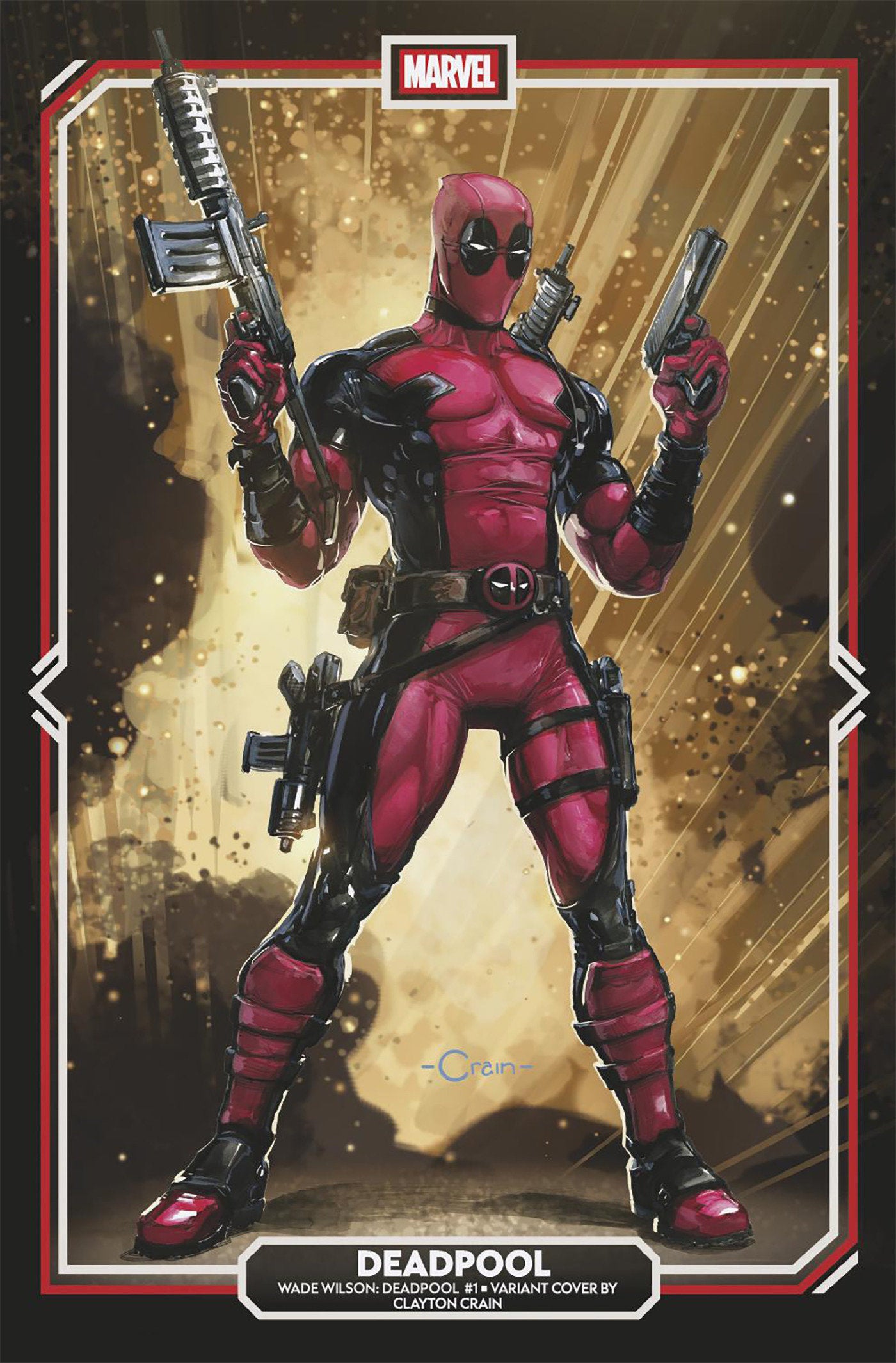 WADE WILSON: DEADPOOL #1 CLAYTON CRAIN VARIANT (Marvel 2026) 1st Print Comic
