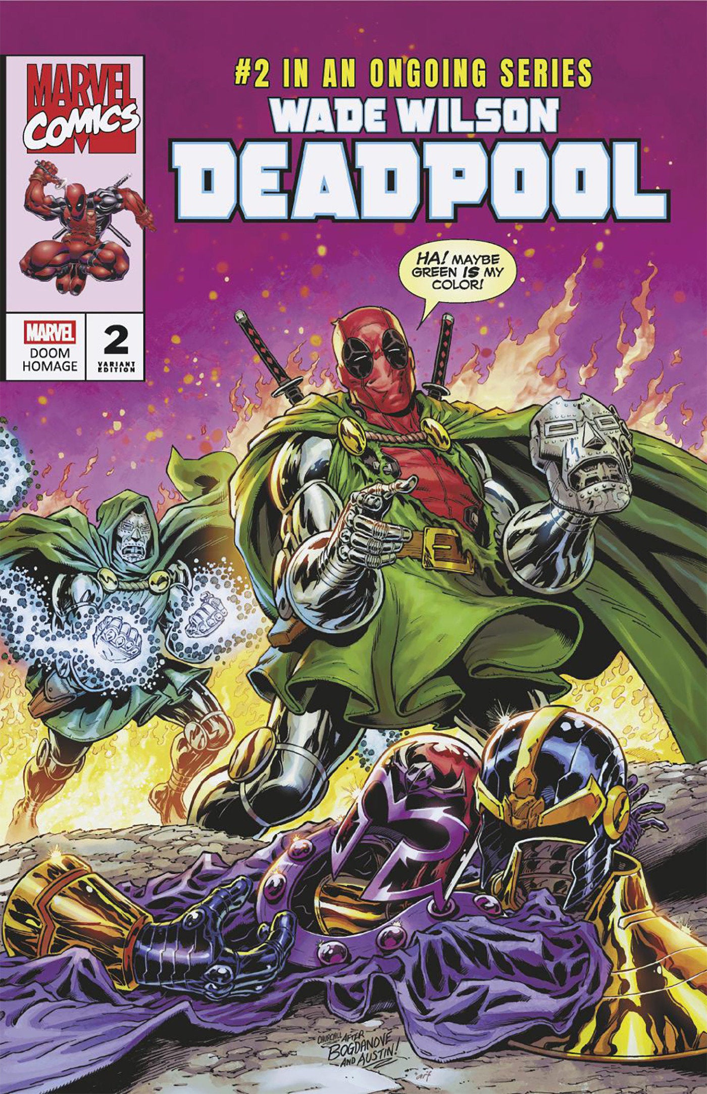 WADE WILSON: DEADPOOL #2 IAN CHURCHILL DOOM HOMAGE VARIANT (Marvel 2026) Comic