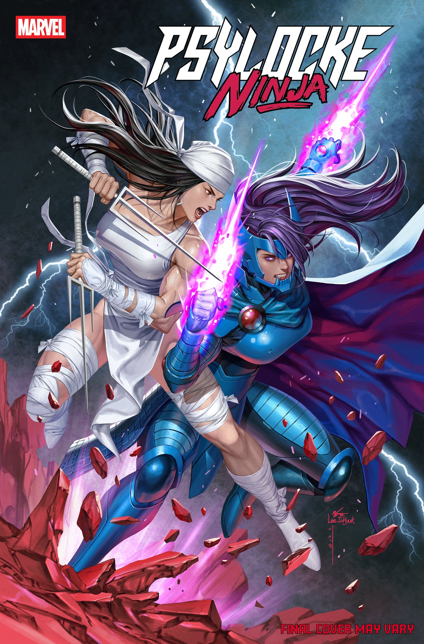 PSYLOCKE: NINJA #5 INHYUK LEE VERSUS ELEKTRA VARIANT (Marvel 2026) Comic