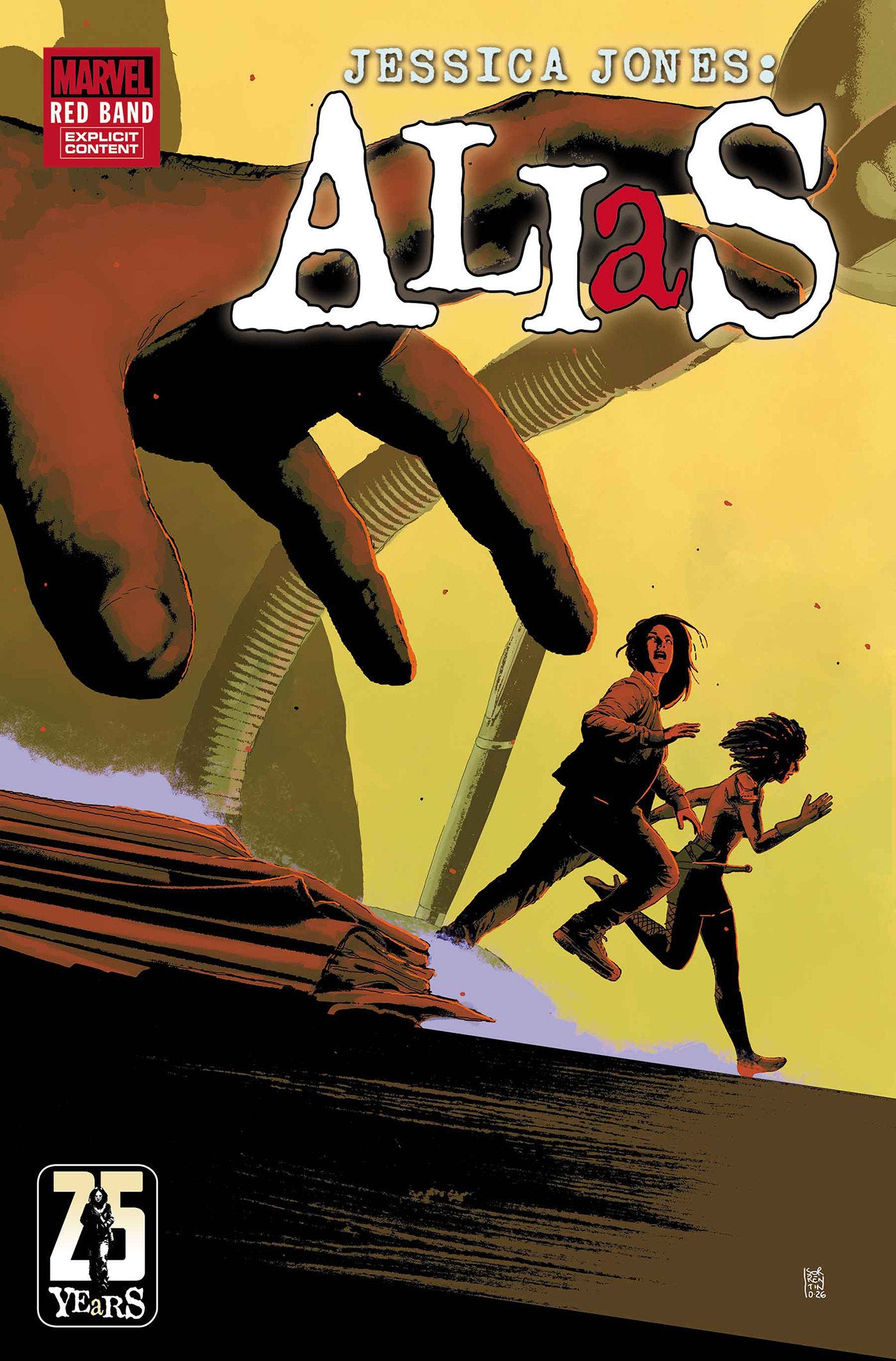 ALIAS: RED BAND #5 ANDREA SORRENTINO VARIANT [POLYBAGGED] (Marvel 2026) Comic
