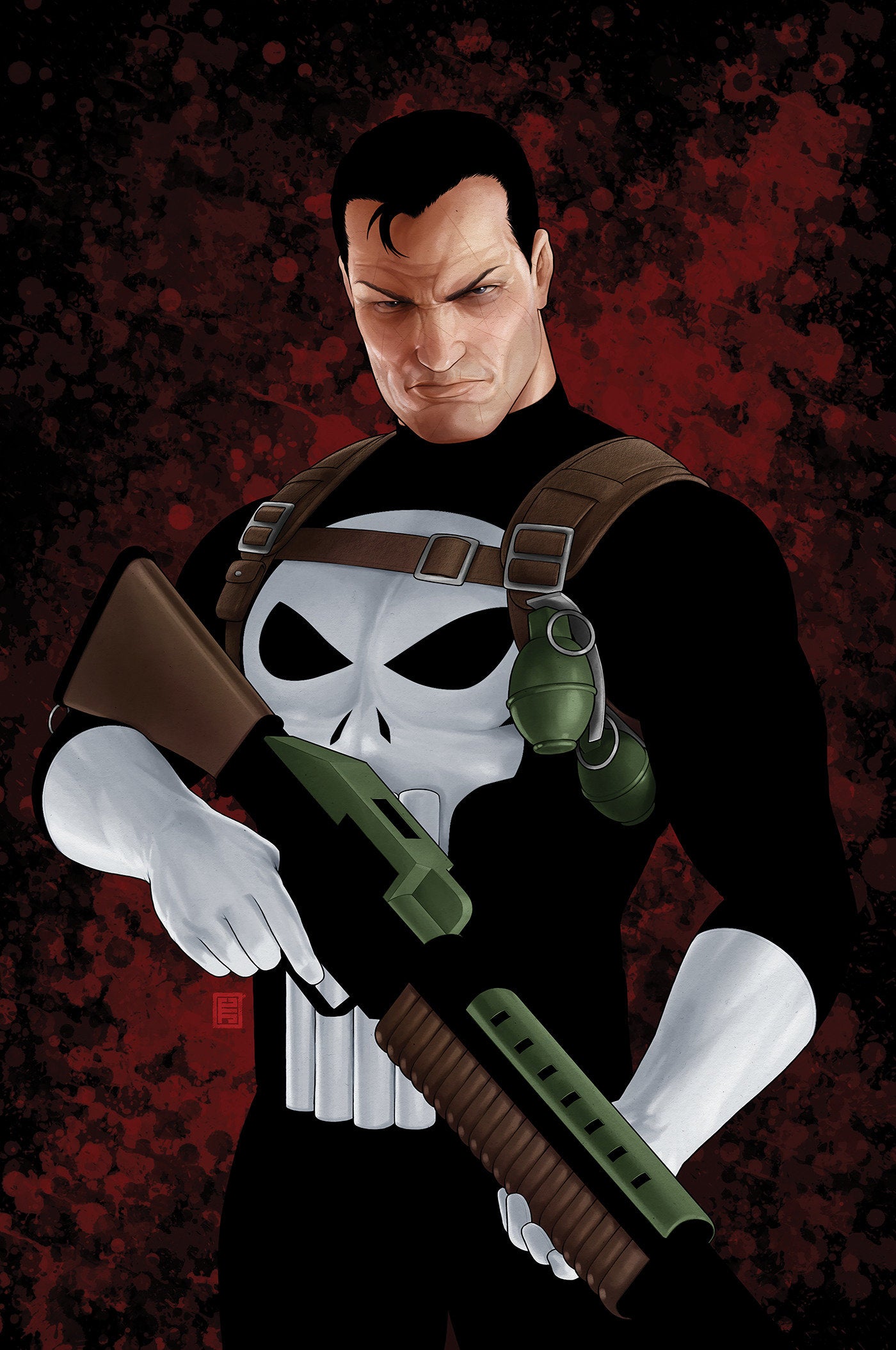 PUNISHER #1 JOHN TYLER CHRISTOPHER NEGATIVE SPACE VIRGINING VARIANT