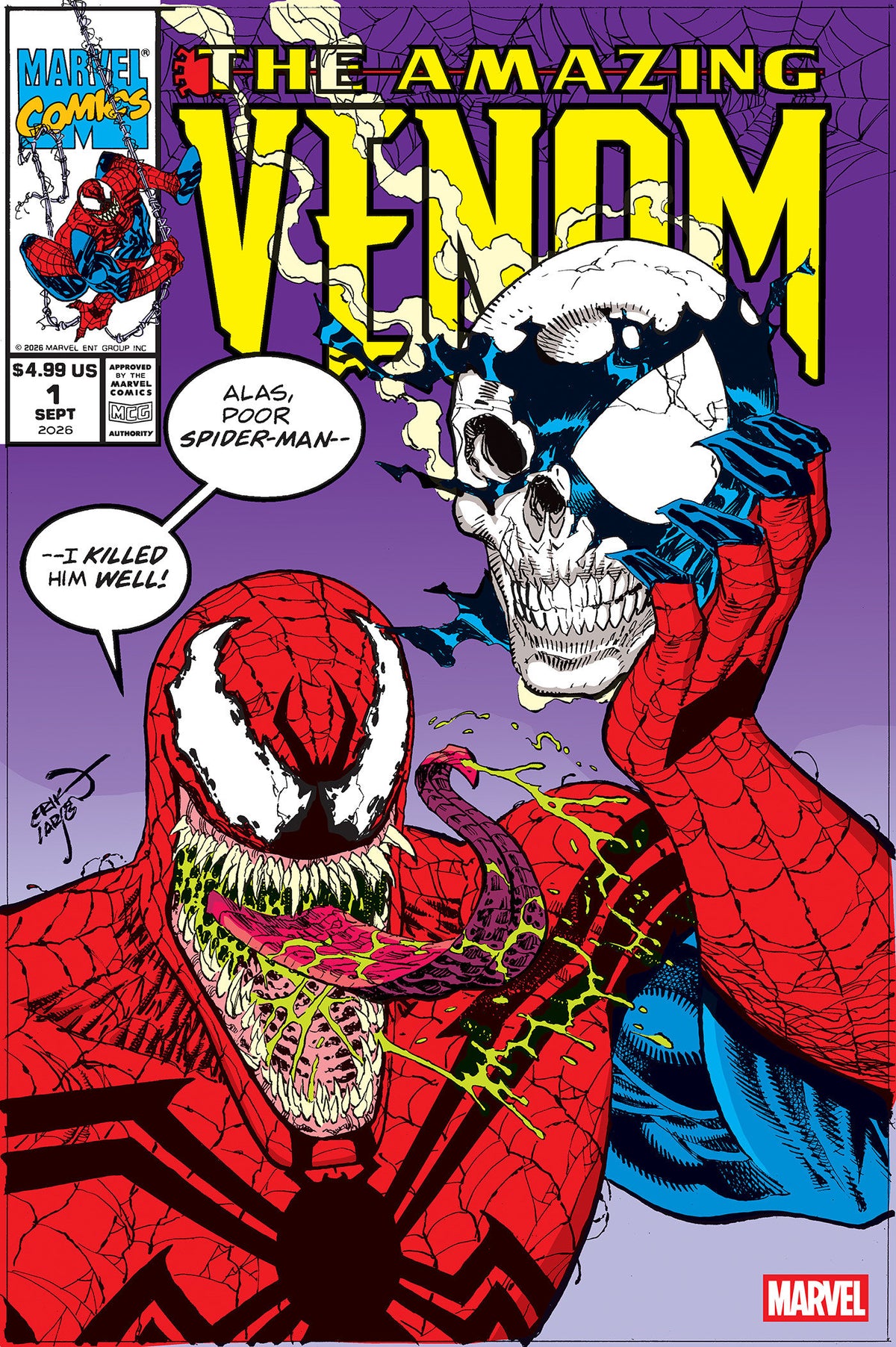 THE AMAZING VENOM #1 ERIK LARSEN HOMAGE VARIANT (Marvel 2026) 1st Print Comic