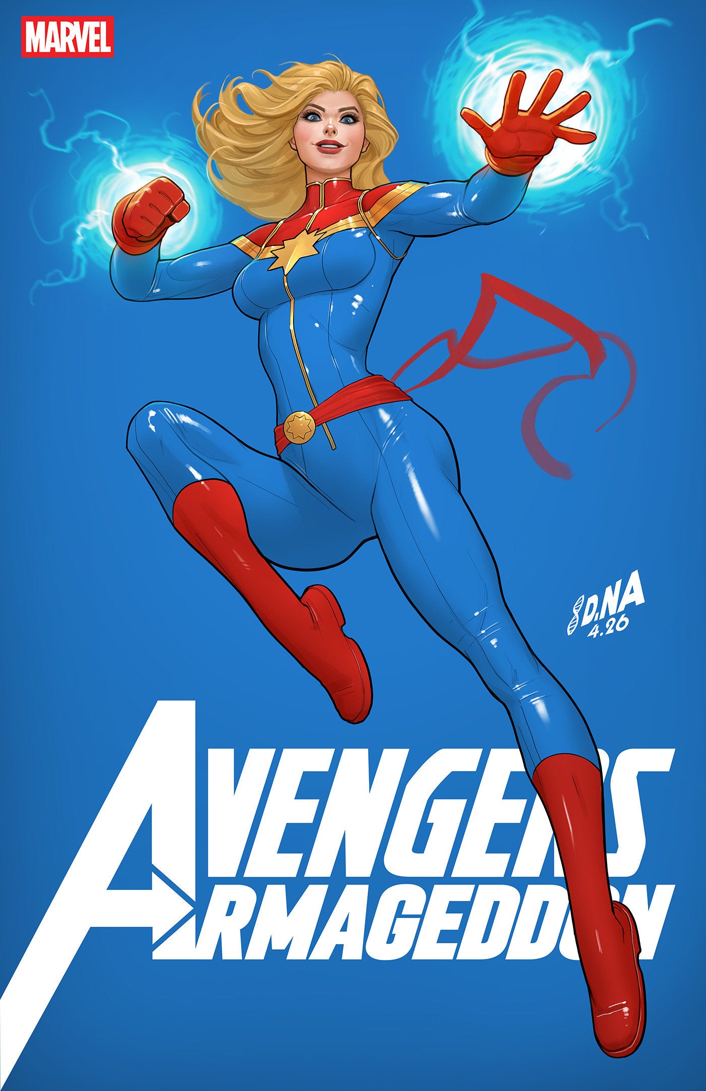 AVENGERS: ARMAGEDDON #2 DAVID NAKAYAMA COLOR BLOCK BLUE VARIANT (2026) Comic