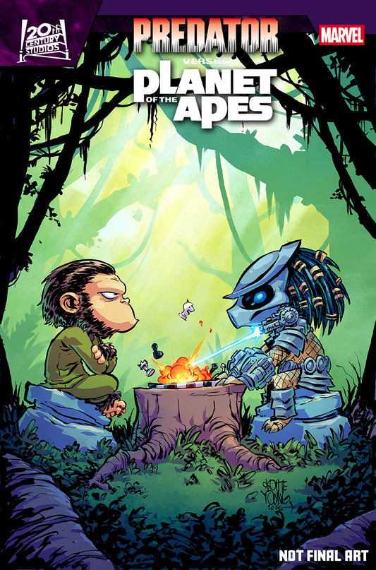 PREDATOR VS. THE PLANET OF THE APES #1 SKOTTIE YOUNG VARIANT (Marvel 2026) Comic