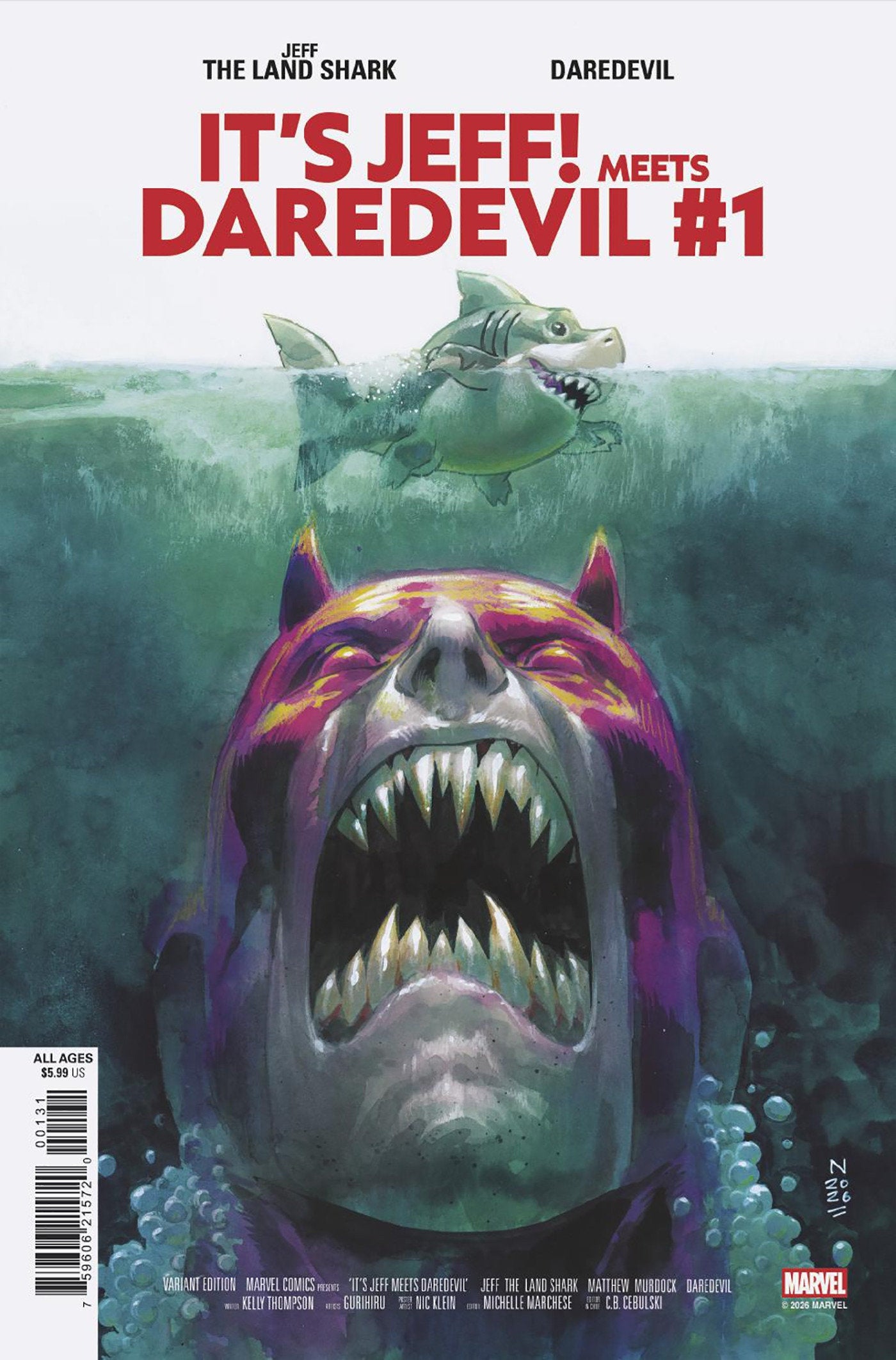 IT'S JEFF MEETS DAREDEVIL #1 NIC KLEIN VARIANT (Marvel 2026) 1st Print Comic