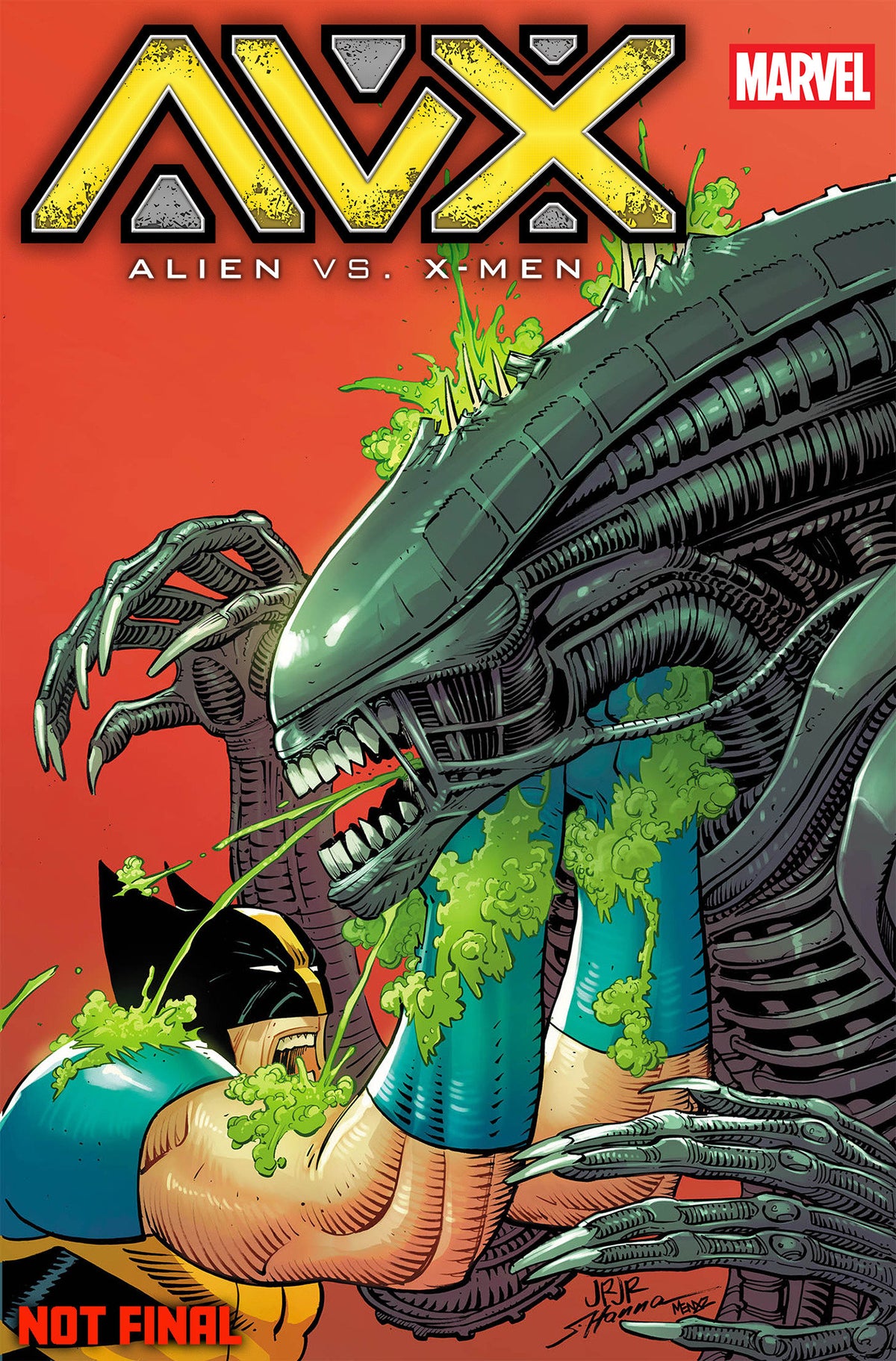 ALIEN VS. X-MEN #1 JOHN ROMITA JR. FOIL VARIANT (Marvel 2026) 1st Print Comic