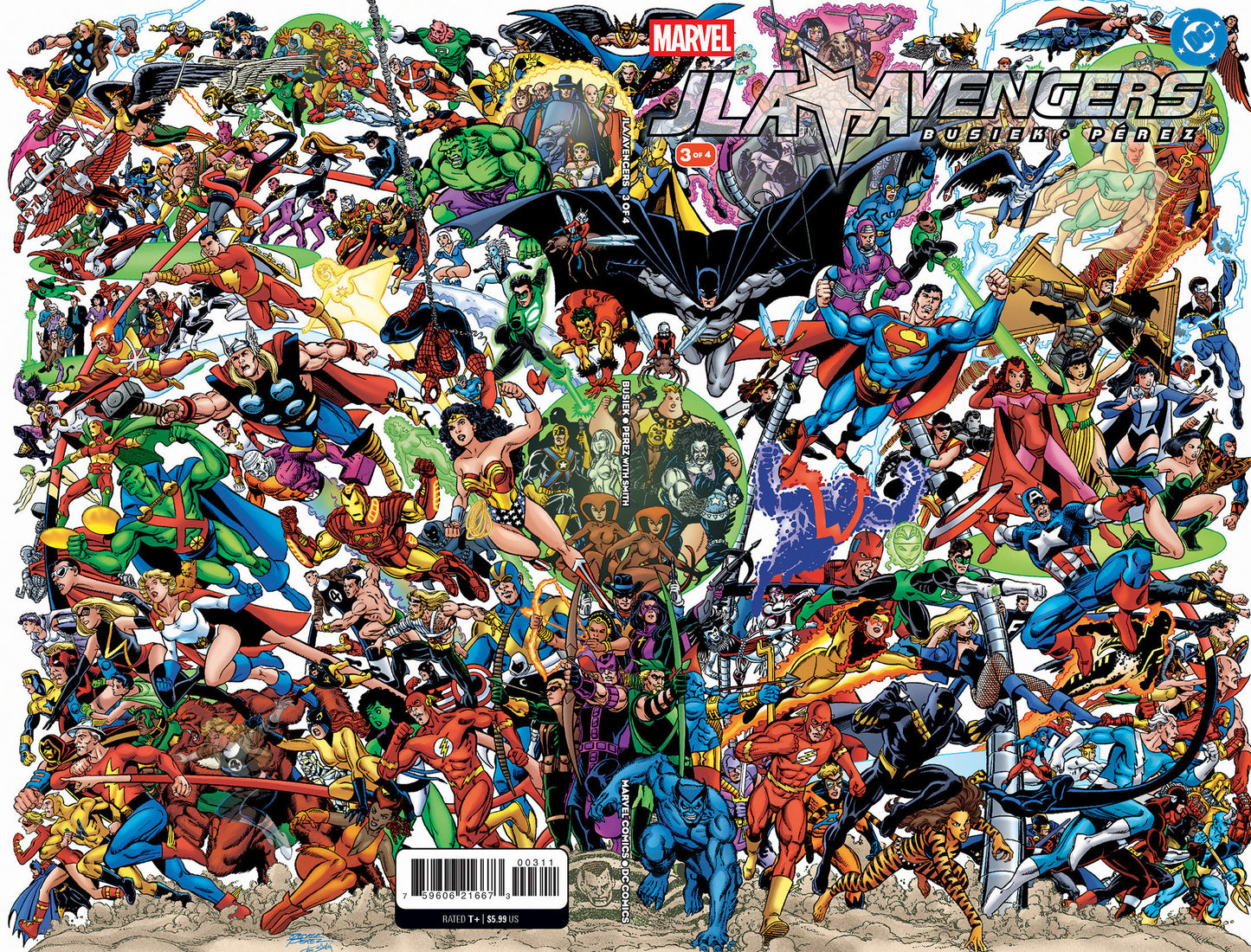 JLA/AVENGERS #3 FACSIMILE EDITION WRAPAROUND COVER (Marvel 2026) 1st Print Comic