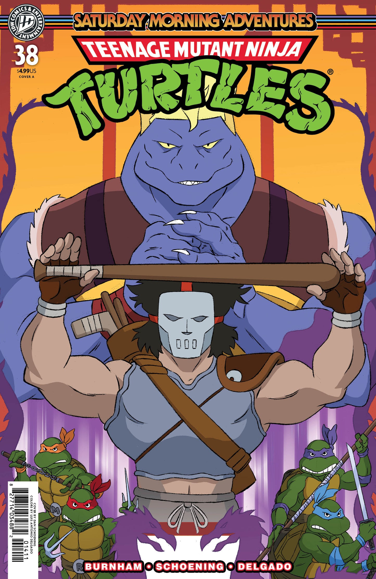 TEENAGE MUTANT NINJA TURTLES: SATURDAY MORNING ADVENTURES #38 COVER A