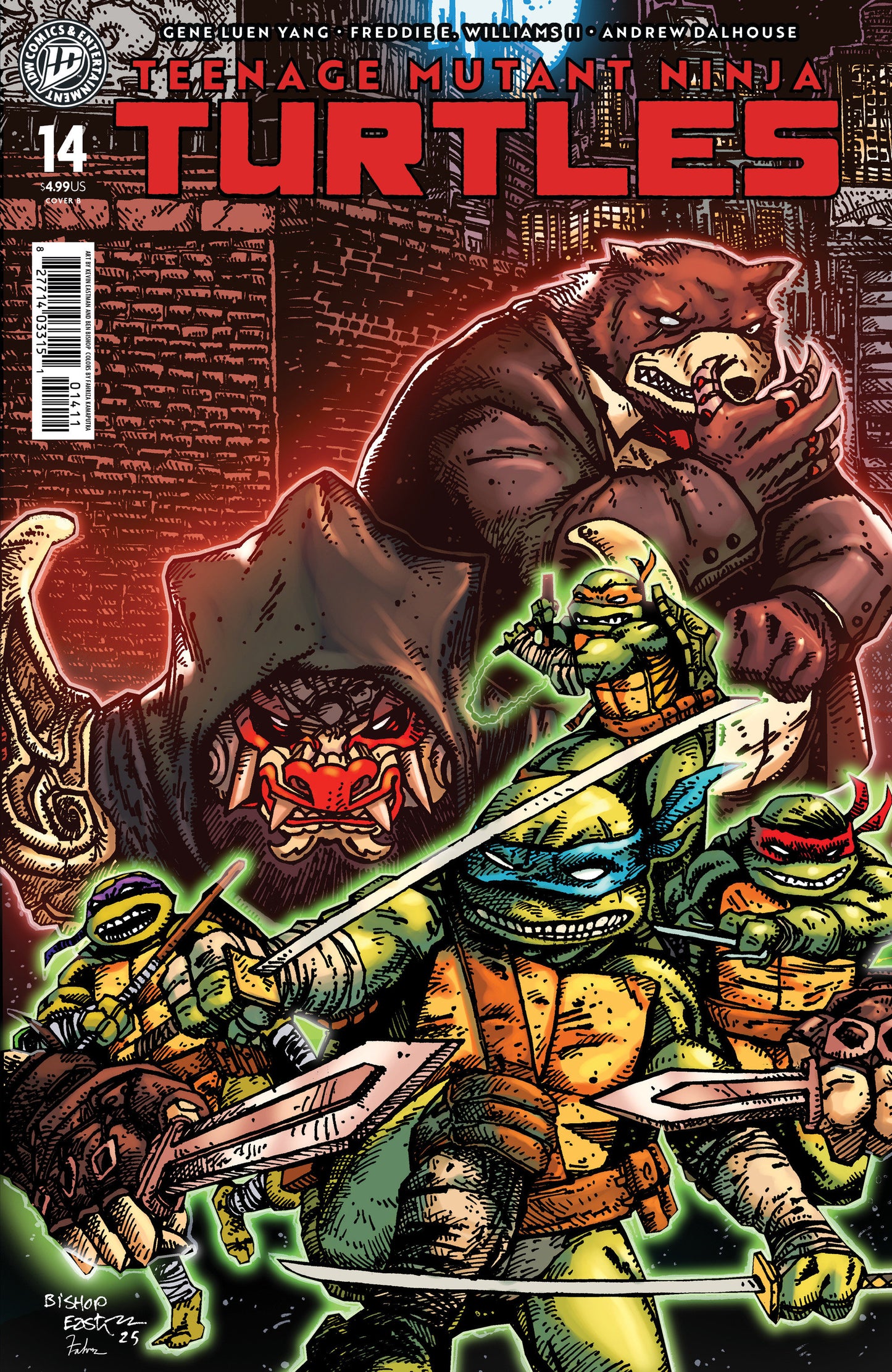 TEENAGE MUTANT NINJA TURTLES #14 VARIANT B (IDW Publishing 2026) 1st Print Comic