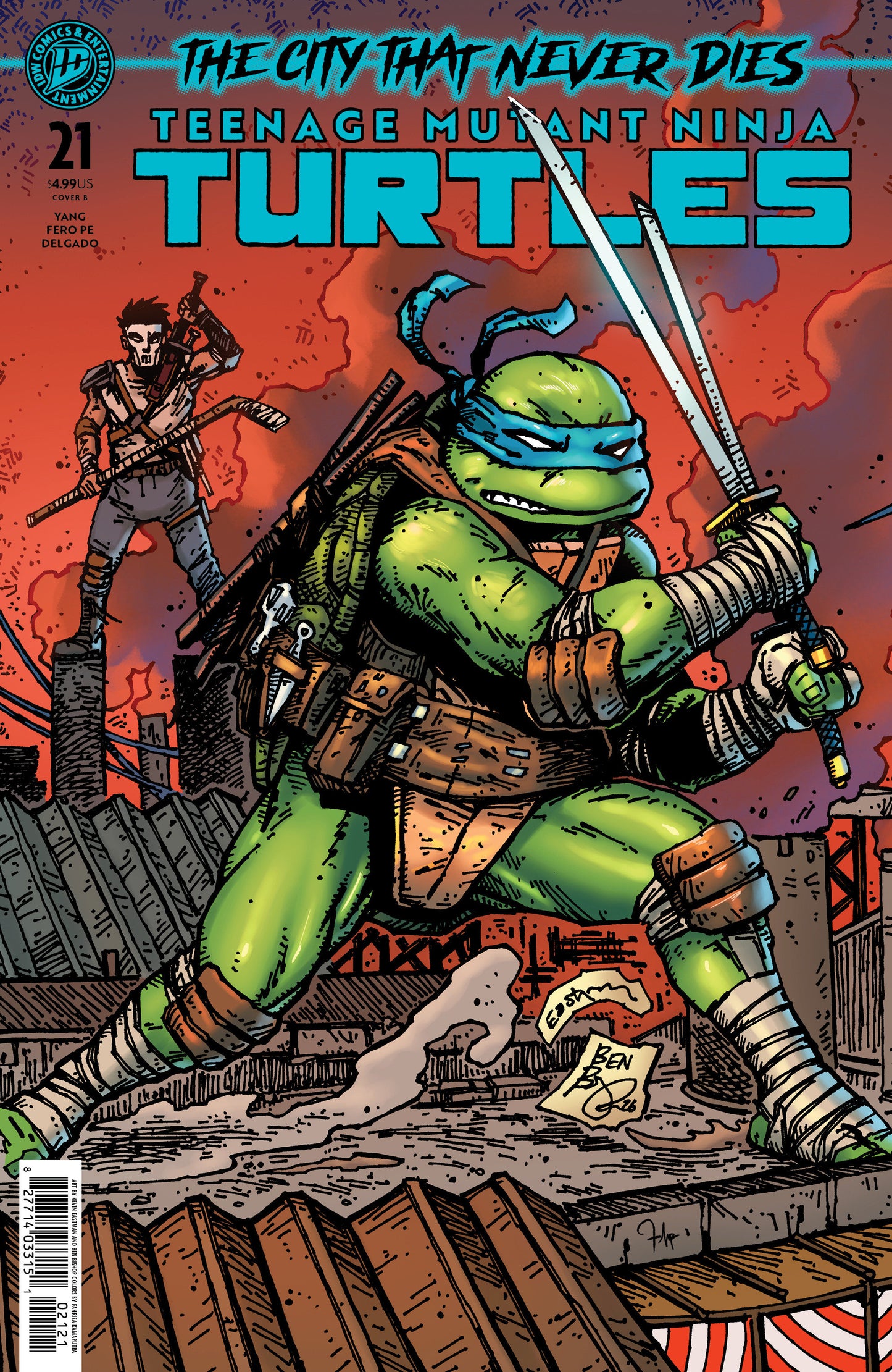 TEENAGE MUTANT NINJA TURTLES #21 VARIANT B (EASTMAN & BISHOP) (IDW 2026) Comic