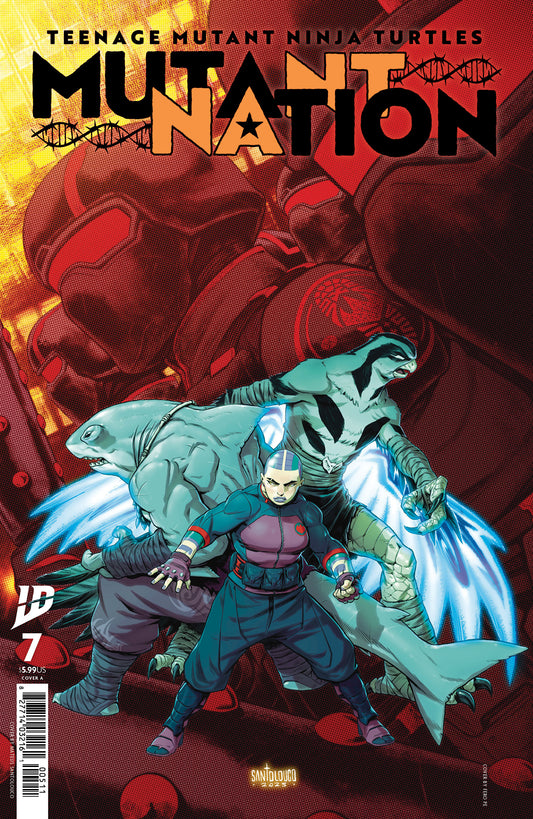 TEENAGE MUTANT NINJA TURTLES: MUTANT NATION #7 COVER A (SANTOLOUCO)