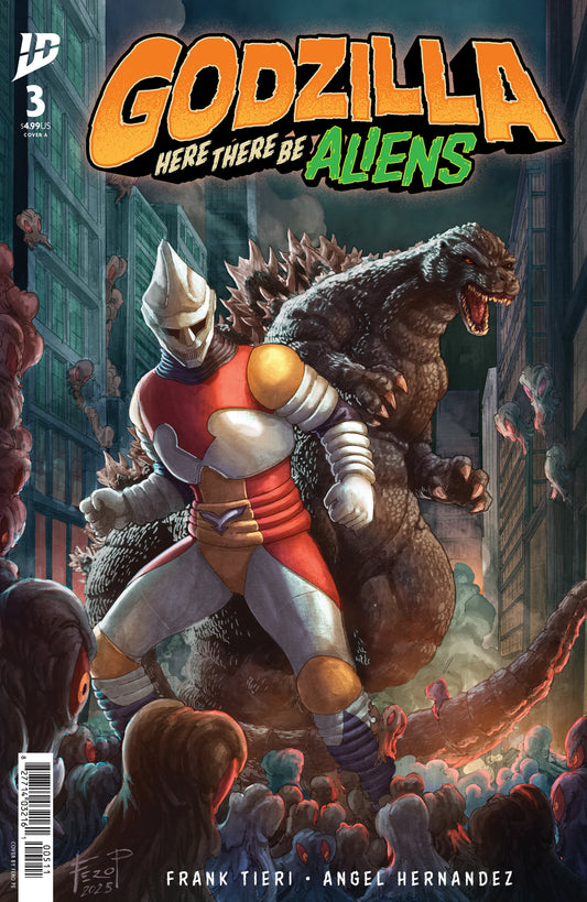 GODZILLA: HERE THERE BE ALIENS #3 COVER A (PE)