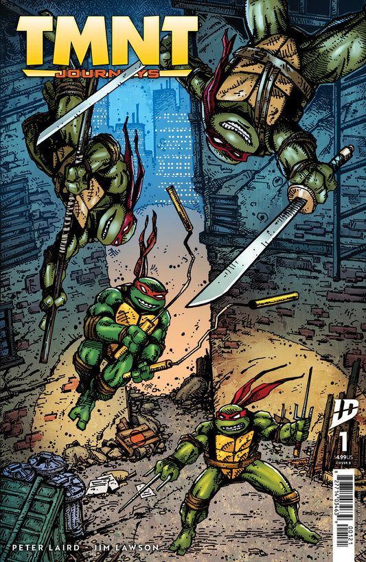 TEENAGE MUTANT NINJA TURTLES: JOURNEYS #1 VARIANT B (EASTMAN)