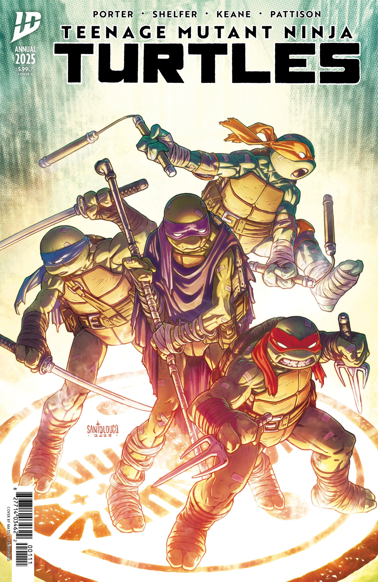 TEENAGE MUTANT NINJA TURTLES: ANNUAL 2025 COVER A (SANTOLOUCO)