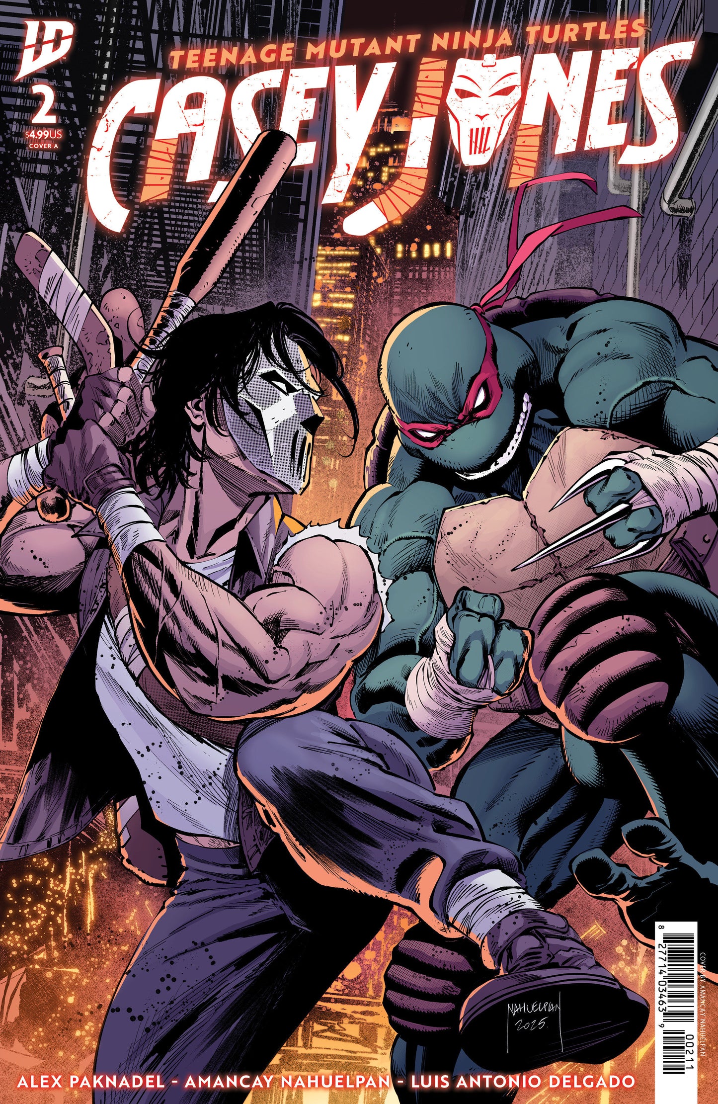 TEENAGE MUTANT NINJA TURTLES: CASEY JONES #2 COVER A (NAHUELPAN)