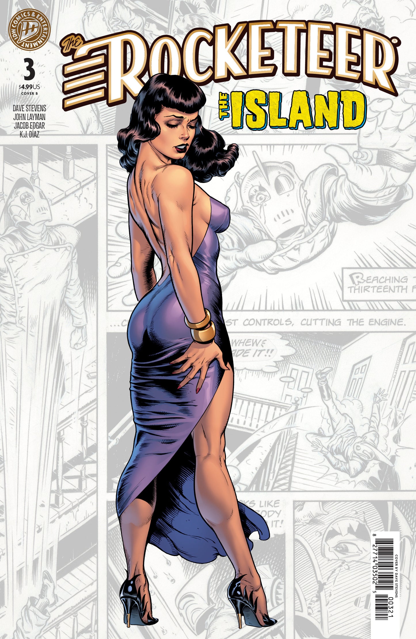 THE ROCKETEER: THE ISLAND #3 VARIANT B (STEVENS) (IDW Publishing 2026) Comic