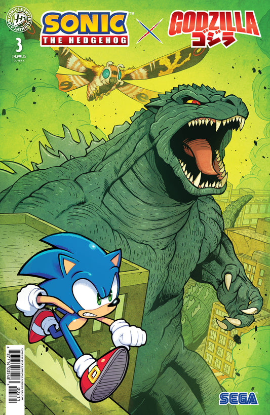 SONIC THE HEDGEHOG X GODZILLA #3 COVER A (LAWRENCE) (IDW Publishing 2026) Comic