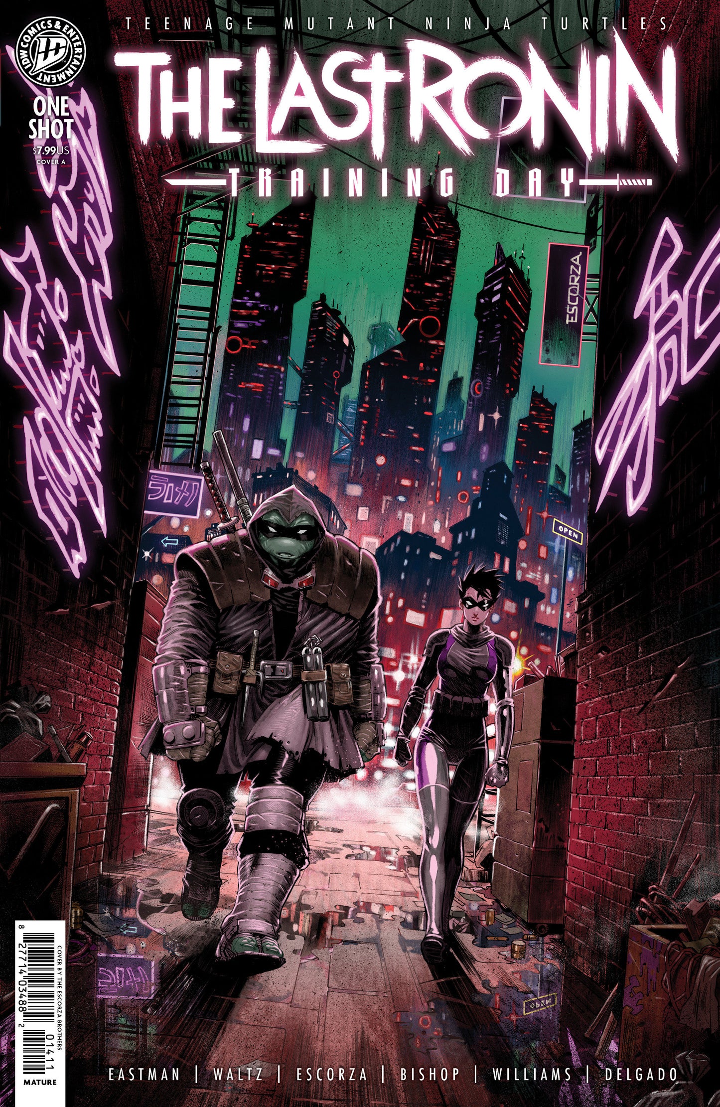 TEENAGE MUTANT NINJA TURTLES: THE LAST RONIN TRAINING DAY COVER A (ESCORZAÂ BROT