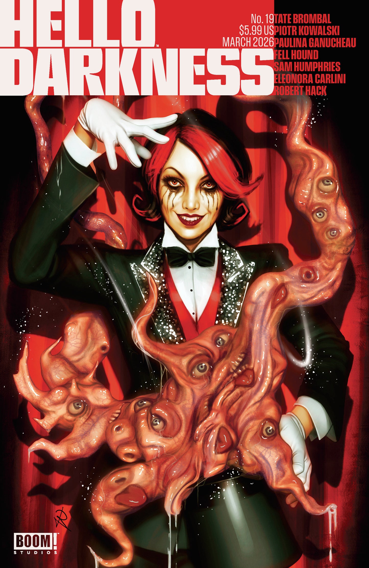 HELLO DARKNESS #19 A MAIN (DRESSED, PUEBLA) (Boom! Entertainment 2026) Comic