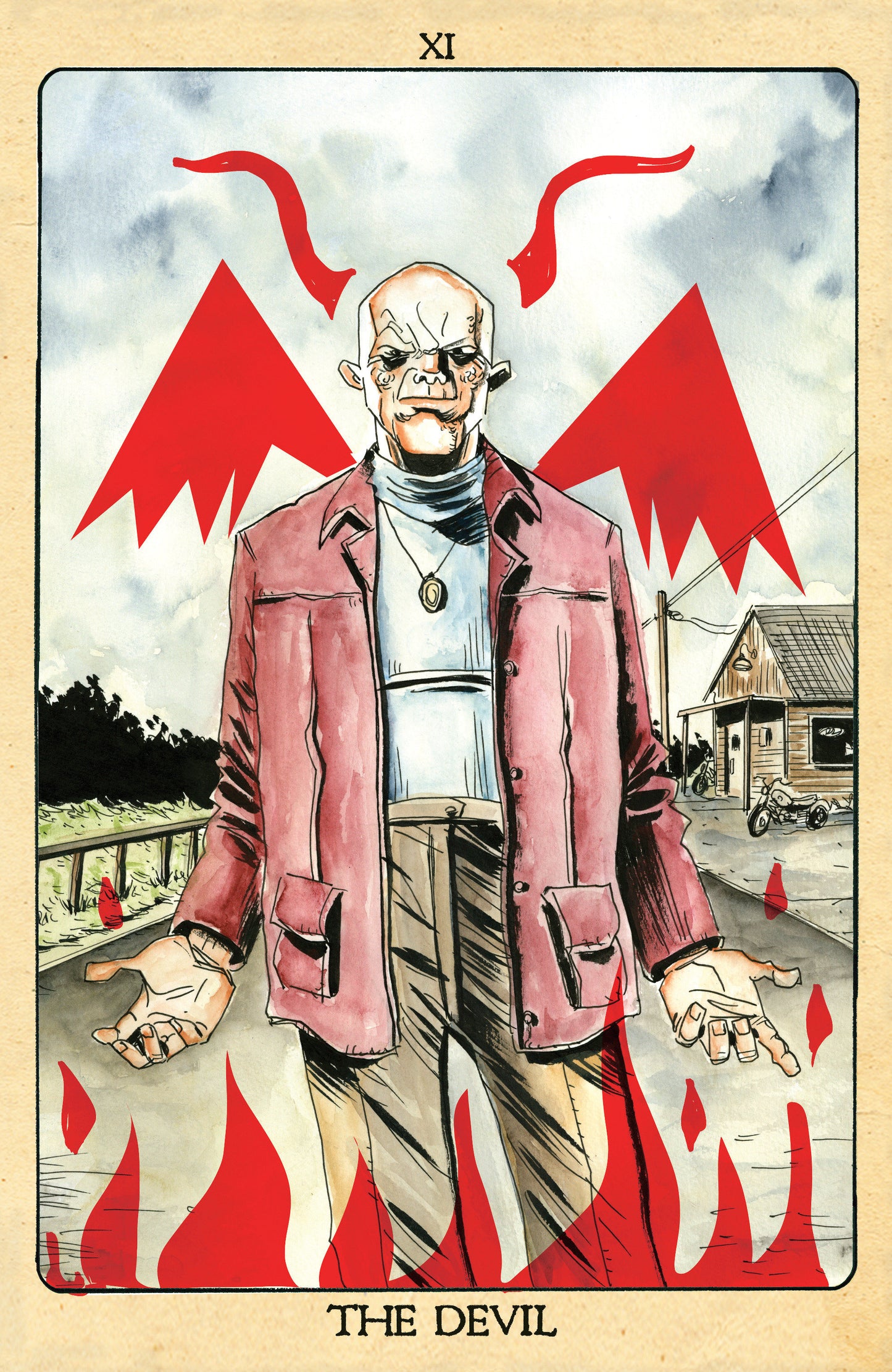 MINOR ARCANA #11 C 1:10 VARIANT EDITION TAROT CARD VARIANT (FULL ART, LEMIRE)