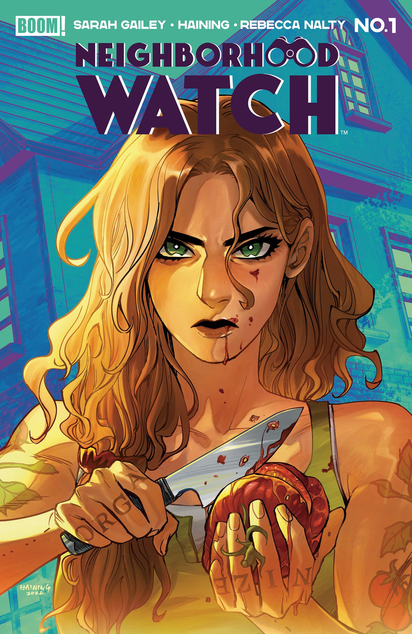 NEIGHBORHOOD WATCH #1 A MAIN (DRESSED, HAINING) (Boom! Entertainment 2026) Comic