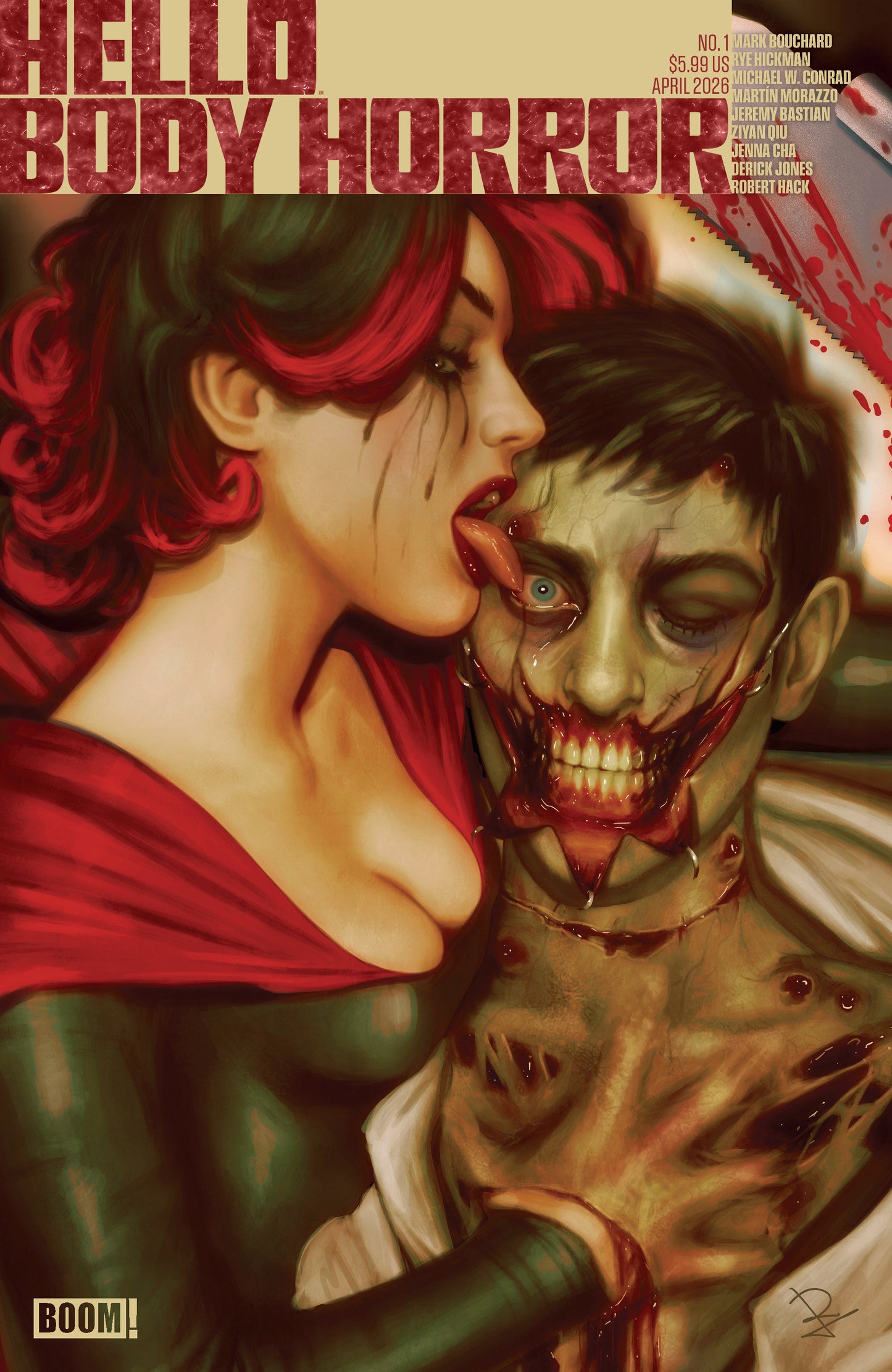 HELLO BODY HORROR #1 A MAIN (DRESSED, PUEBLA) (Boom! Entertainment 2026) Comic