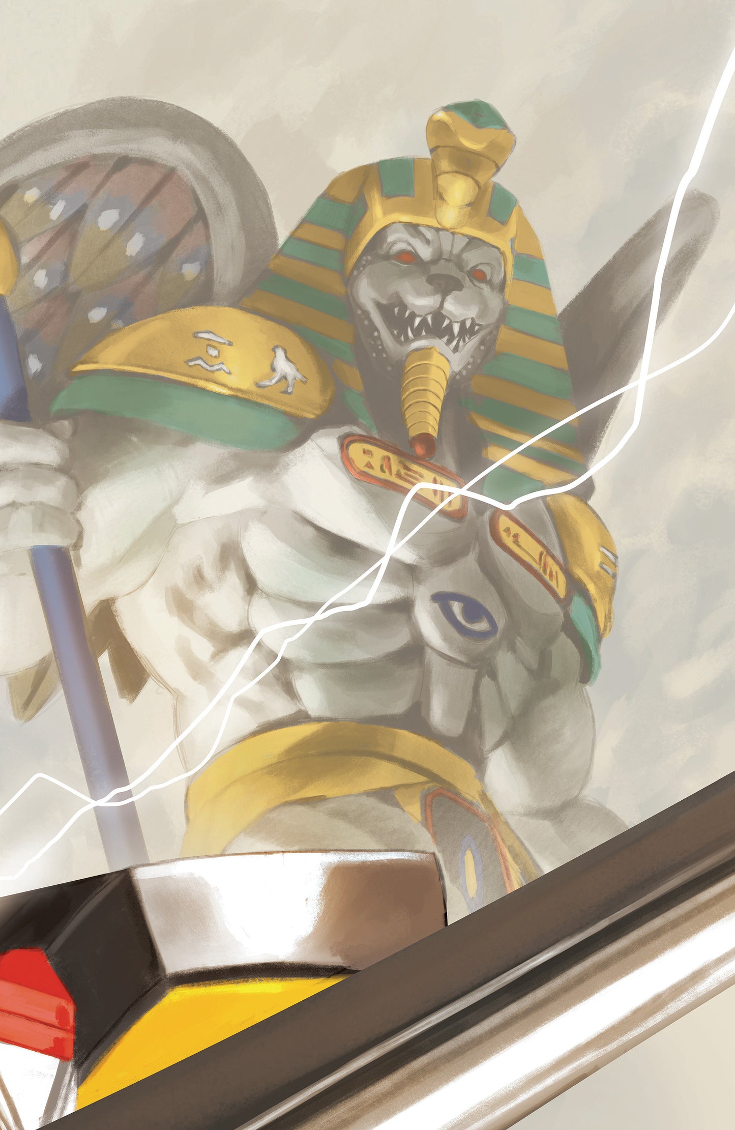 MIGHTY MORPHIN POWER RANGERS (2026) #3 C MEGAZORD CARD STOCK CONNECTING VARIANT