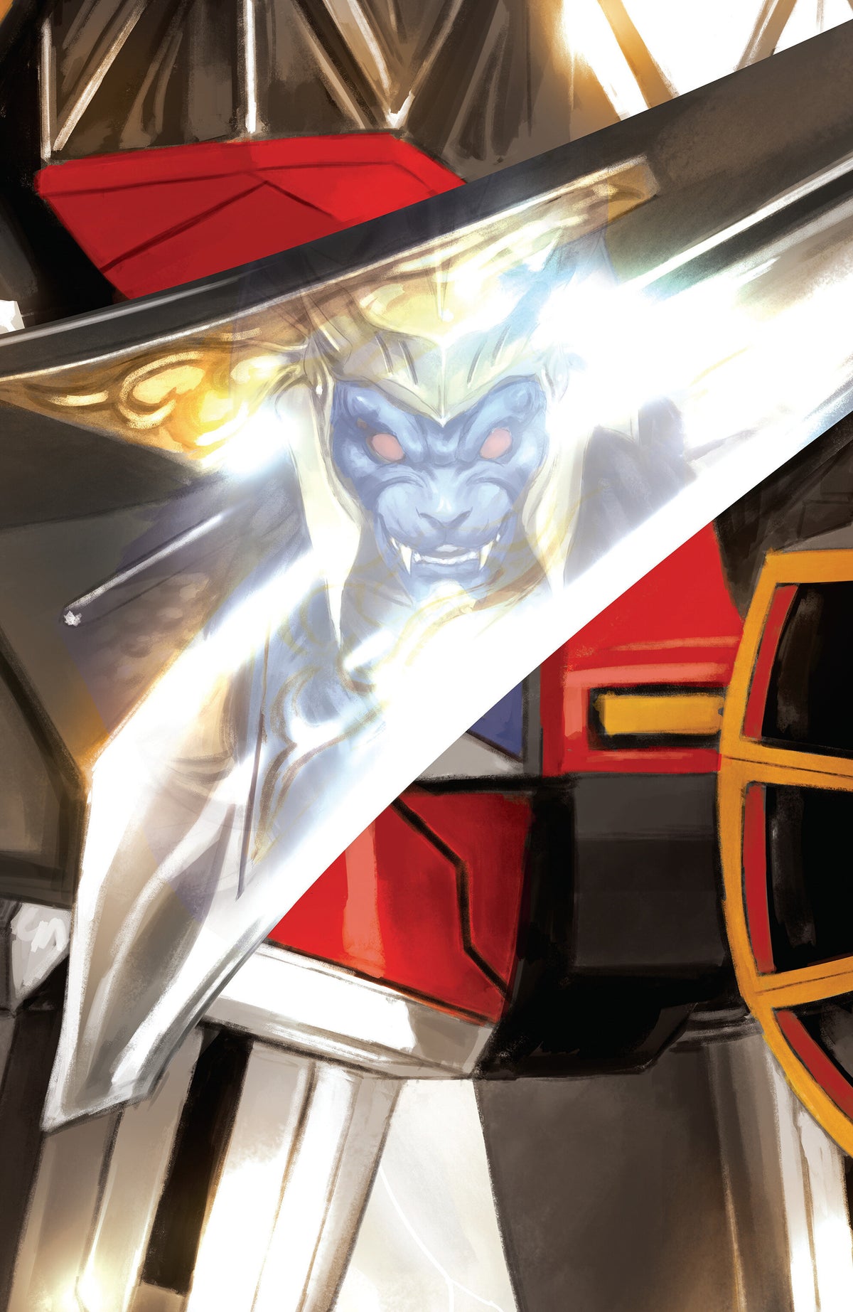 MIGHTY MORPHIN POWER RANGERS (2026) #5 C MEGAZORD CARD STOCK CONNECTING VARIANT