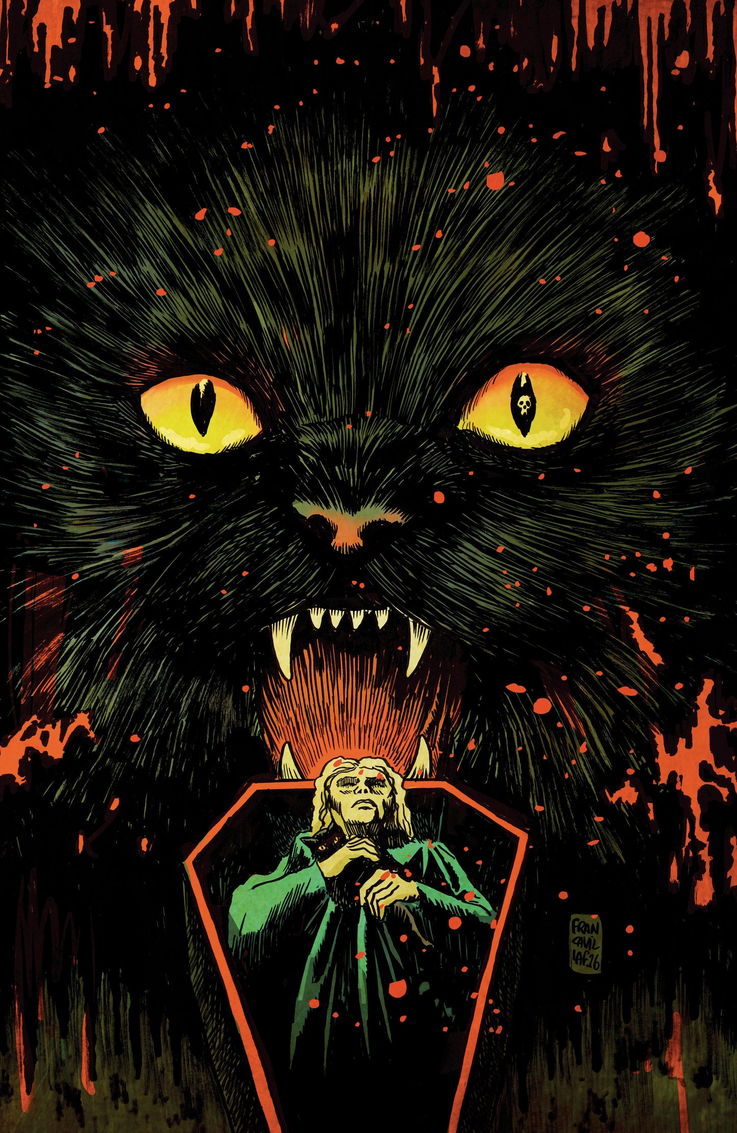 STUFF OF NIGHTMARES: THE CAT IN THE COFFIN #1 D GLOW IN THE DARK VARIANT