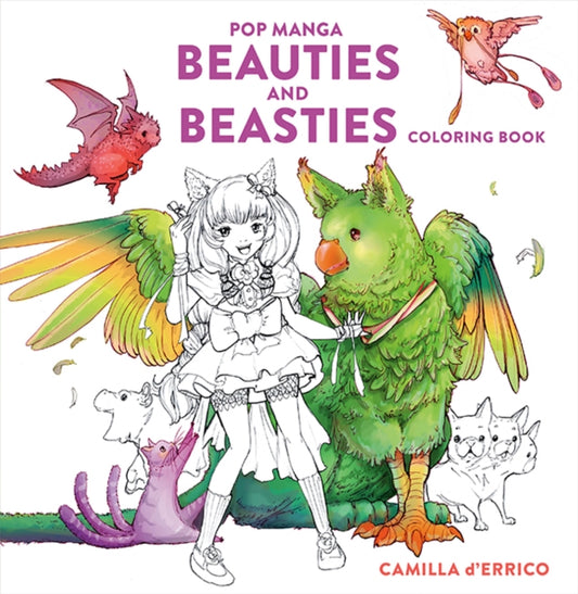 POP MANGA BEAUTIES AND BEASTIES COLORING BOOK