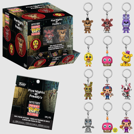 MYSTERY POP KEYCHAIN FIVE NIGHTS AT FREDDY'S (FNAF) CLASSIC