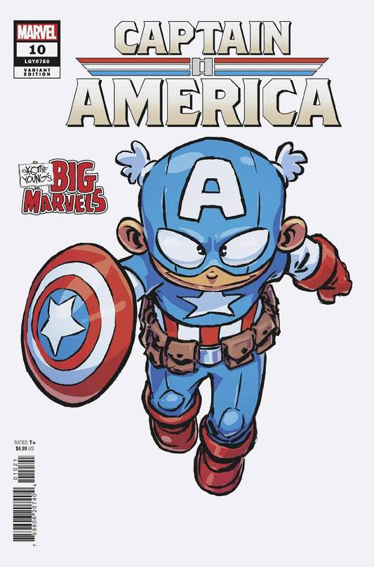 CAPTAIN AMERICA #10 SKOTTIE YOUNG BIG MARVEL VARIANT
