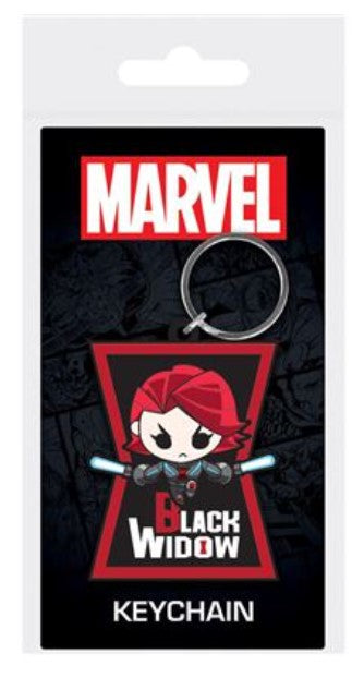 BLACK WIDOW (CHARACTER) PVC KEYCHAIN