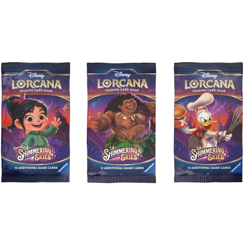 DISNEY LORCANA SET 5 - SHIMMERING SKIES - INDIVIDUAL BOOSTER PACK (CONTAINS 12 CARDS)