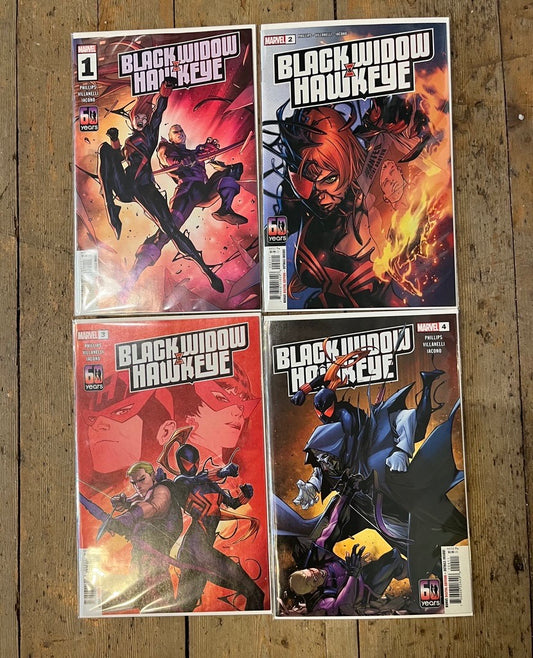 PRE-OWNED BLACK WIDOW & HAWKEYE FULL SET ISSUES #1 - #4