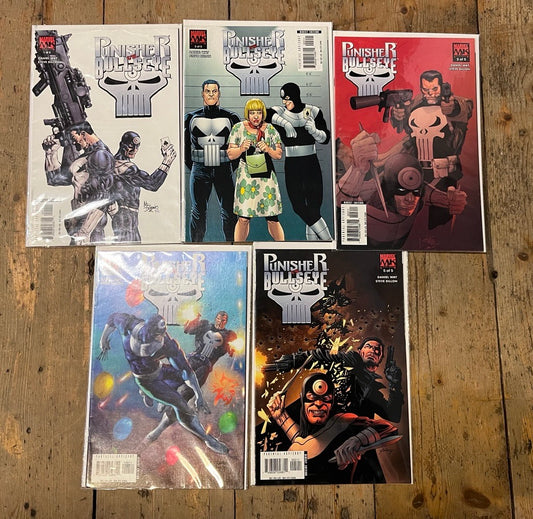 PRE-OWNED FULL SET MARVEL KNIGHTS PUNISHER BULLSEYE ISSUES #1 TO #5 (2006)