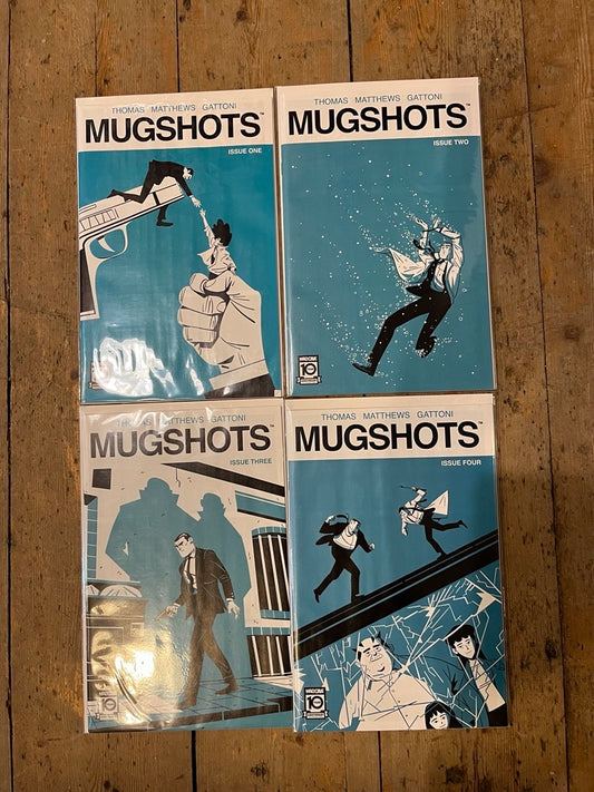 PRE-OWNED FULL SET MUGSHOTS ISSUES #1 TO #4 (MATURE) MAD CAVE