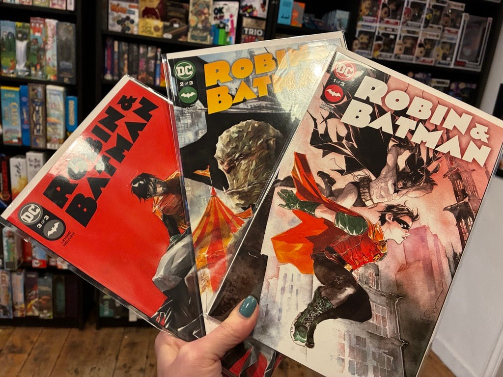 FULL SET PRE-OWNED ROBIN & BATMAN #1 TO #3 (LEMIRE & NGUYEN)