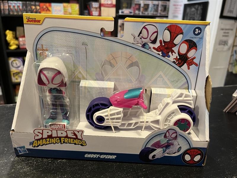 SPIDEY MOTO ACTION FIGURE AND BIKE SPIDEY / MILES / GHOST-SPIDER