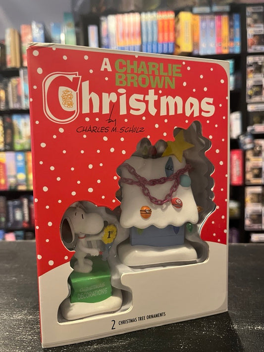 STORIED MOMENTS PEANUTS 2PK CHRISTMAS ORNAMENTS