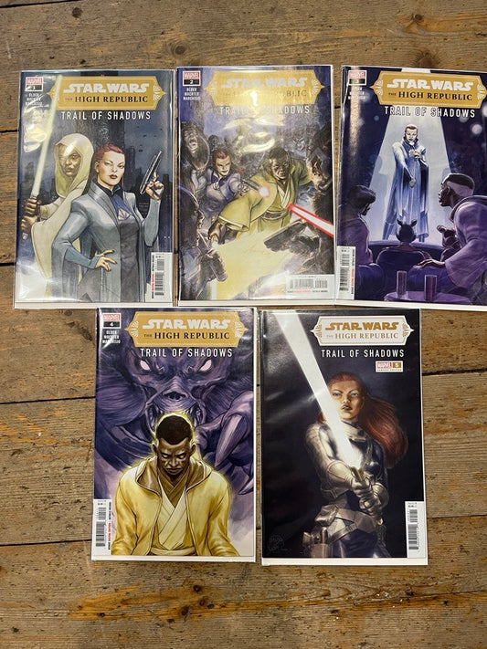 PRE-OWNED STAR WARS HIGH REPUBLIC TRAIL OF SHADOWS FULL SET #1 TO #5