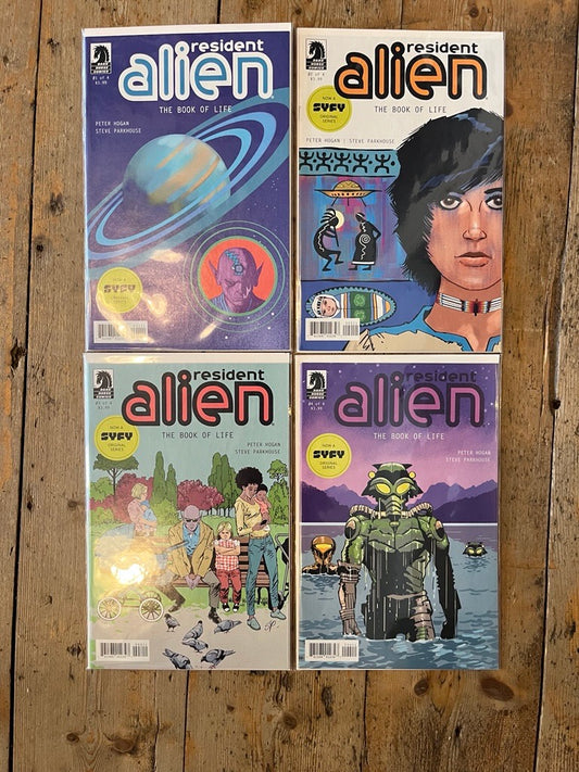 PRE-OWNED FULL STE RESIDENT ALIEN THE BOOK OF LIFE ISSUES #1 TO #4