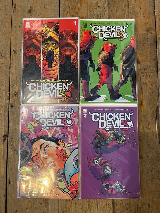 PRE-OWNED FULL SET CHICKEN DEVILS ISSUES  #1-#4 (MATURE) AFTERSHOCK
