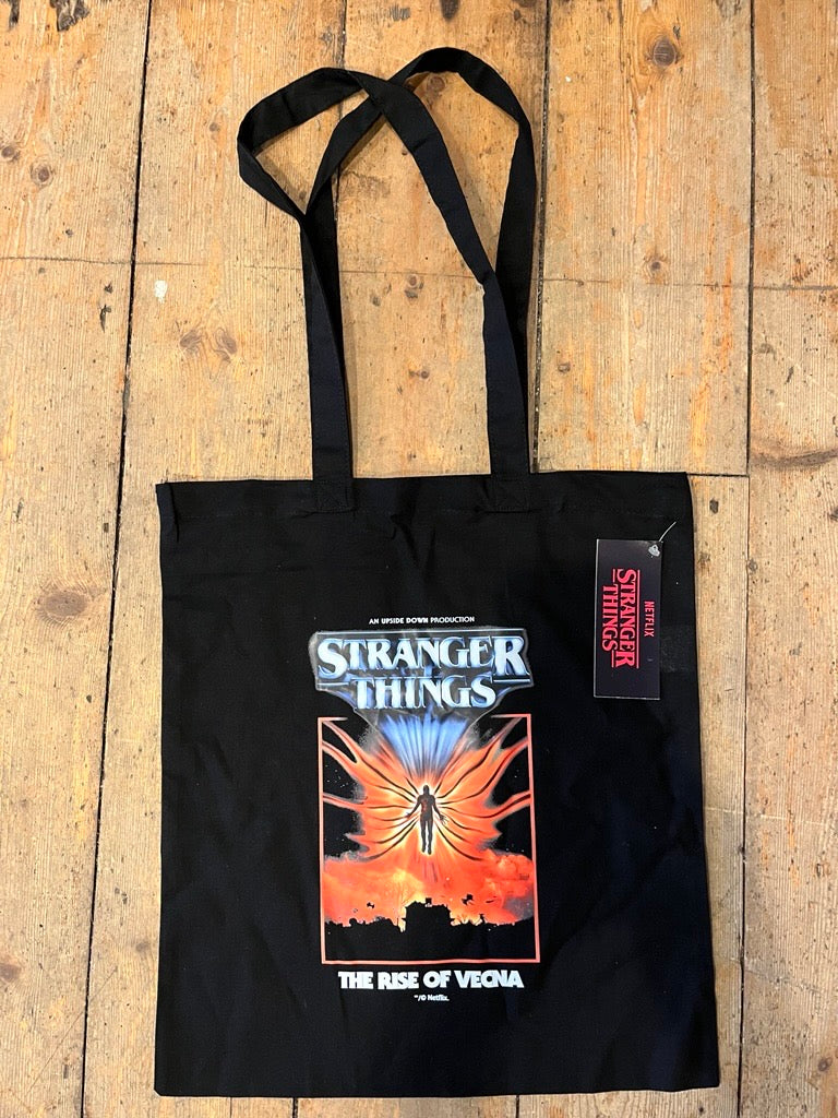 STRANGER THINGS RISE OF VECNA BLACK TOTE BAG